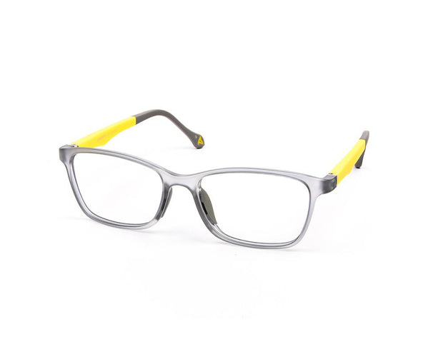 Peepstar - KIDS Rectangle Full Frame - Grey Matt YELLOW - AMLT14001 - (LENSES INCLUDED)*