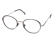Specsmakers - Unisex Oval Full Frame - Black  Matt  Grey Metallic - AMO2419 - (LENSES INCLUDED)*