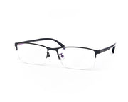 METAL  - HALF FRAME - BLUE MATT - TUK78071 - RECTANGLE - 51 - Lenses Incuded