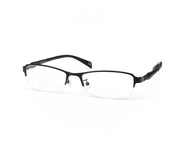 METAL  - HALF FRAME - BLACK MATT - TUK1236 - RECTANGLE - 52 - Lenses Incuded