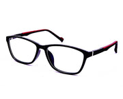 Rectangle Red WITH Black Shine Full Frame TUD8017R - Specsmakers