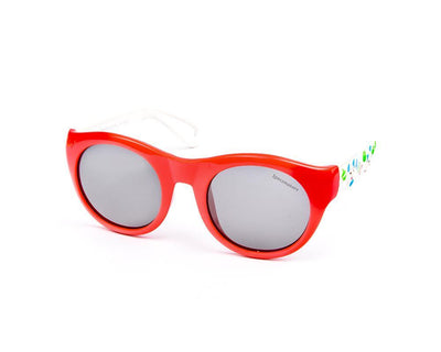 Round Red Shine WITH WHITE SUNGLASS KIDS AMK836