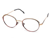 Specsmakers - Unisex Oval Full Frame - Brown Matt Gold - AMO2419 - (LENSES INCLUDED)*