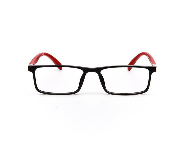 Specsmakers - Unisex Rectangle Full Frame - Black Matt Red - COC106 - (LENSES INCLUDED)*
