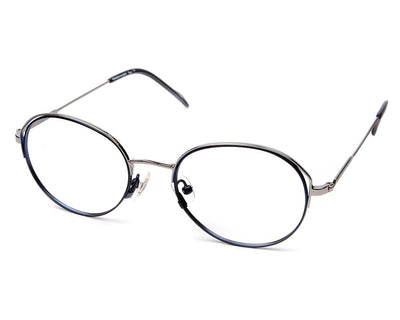Specsmakers - Unisex Oval Full Frame - Purple Matt Grey Metallic - AMO2419 - (LENSES INCLUDED)*