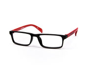 SHELL  - FULL FRAME - KIDS - BLACK MATT - RED - SQUARE - (Lenses Included)*