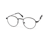 METAL  - FULL FRAME - BLACK MATT - TUJ031 - ROUND - 50 - Lenses Incuded