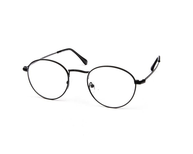 METAL  - FULL FRAME - BLACK MATT - TUJ031 - ROUND - 50 - Lenses Incuded