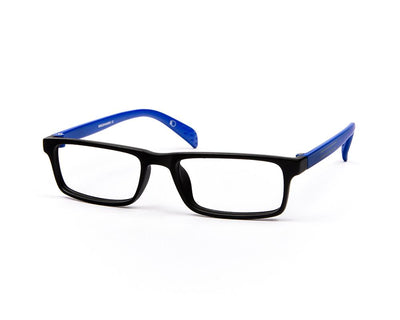 SHELL  - FULL FRAME - KIDS - BLACK MATT - BLUE - SQUARE - (Lenses Included)*