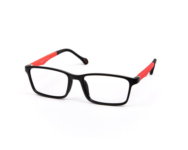 Peepstar - KIDS Square Full Frame - Black Matt Red - AMLT14002 - (LENSES INCLUDED)*