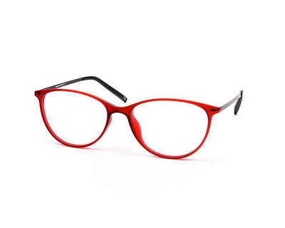 SHELL  - FULL FRAME - RED MATT - CATEYE - AML5507 - (Lenses Included)*