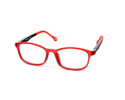 Peepstar - KIDS Oval Full Frame - Red Matt BLACK - AMLT14006 - (LENSES INCLUDED)*