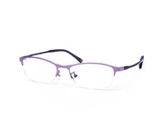 METAL  - HALF FRAME - PURPLE SHINE - TUK001 - RECTANGLE - 51 - Lenses Incuded