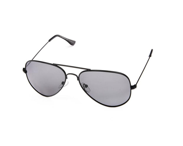 METAL SUNGLASS - FULL FRAME - BLACK MATT - SOI3025 - AOVAL - 57
