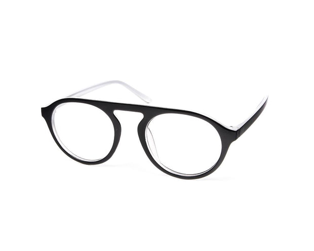SHELL FRAME - FULL FRAME - BLACK SHINE - TUK2415 - ROUND - 50 - Lenses Included