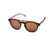 SHELL SUNGLASS - FULL FRAME - BROWN SHINE - TUK316 - ROUND