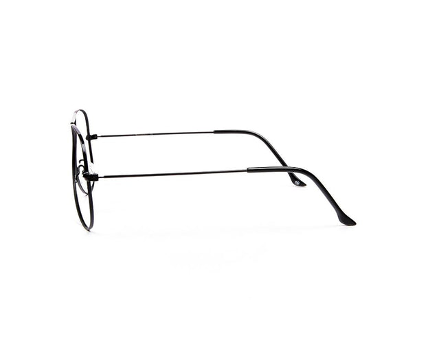 Specsmakers - Unisex DB Oval Full Frame - Black Shine BLACK - AML3001 - (LENSES INCLUDED)*
