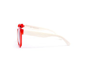 Square Red Shine WITH WHITE SUNGLASS KIDS AMK8117