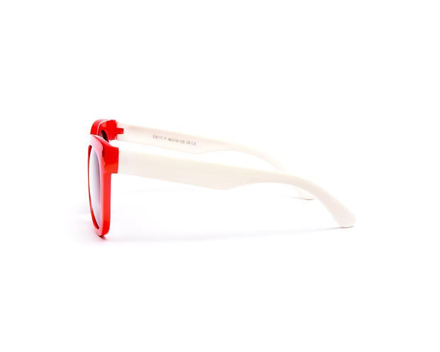 Square Red Shine WITH WHITE SUNGLASS KIDS AMK8117