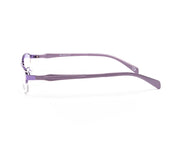 METAL  - HALF FRAME - PURPLE SHINE - TUK1236 - RECTANGLE - 52 - Lenses Incuded