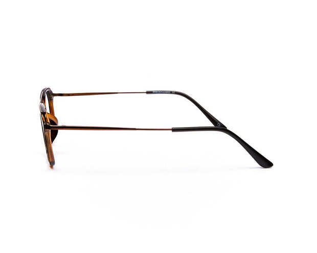 Specsmakers - Unisex Rectangle Full Frame - Brown Shine Brown - AML8181 - (LENSES INCLUDED)*