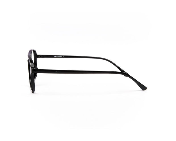 SHELL FRAME - FULL FRAME - BLACK SHINE - TUK2430 - SQUARE - 51 - Lenses Included
