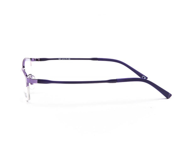 METAL  - HALF FRAME - PURPLE SHINE - TUK001 - RECTANGLE - 51 - Lenses Incuded