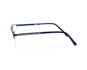 METAL  - HALF FRAME - BLUE SHINE - RECTANGLE - ANF30580 - (Lenses Included)*