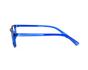 SHELL  - FULL FRAME - UNISEX - BLACK MATT - BLUE - RECTANGLE - (Lenses Included)*