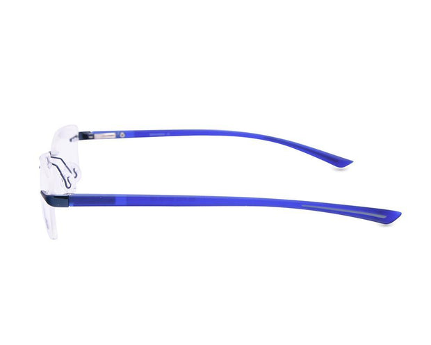 Rectangle Blue Shine WITH Blue Rimless Metal - (LENSES INCLUDED)*