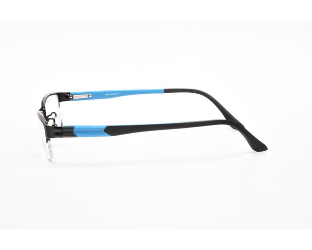 Specsmakers - Unisex Rectangle Half Frame - Black Matt Blue - PEC88315 - (LENSES INCLUDED)*