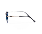 SHELL  - FULL FRAME - BLUE MATT - SQUARE - AML11710 - (Lenses Included)*