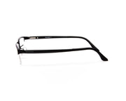 Specsmakers - Unisex Rectangle Half Frame - Black Matt BLACK - PEC88308 - (LENSES INCLUDED)*