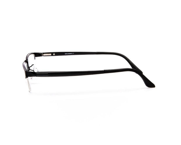 Specsmakers - Unisex Rectangle Half Frame - Black Matt BLACK - PEC88308 - (LENSES INCLUDED)*