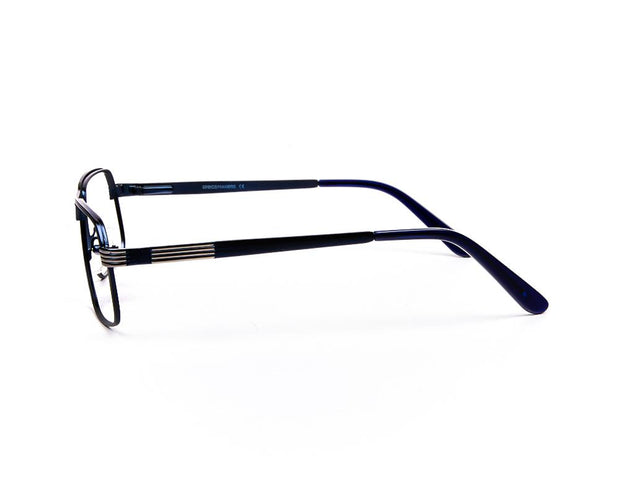 Specsmakers - Unisex DB Rectangle Full Frame - Blue Matt Grey Metallic - ANF30633 - (LENSES INCLUDED)*