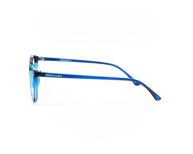 SHELL FRAME - FULL FRAME - BLUE SHINE - TUK2445 - ROUND - 51 - Lenses Included