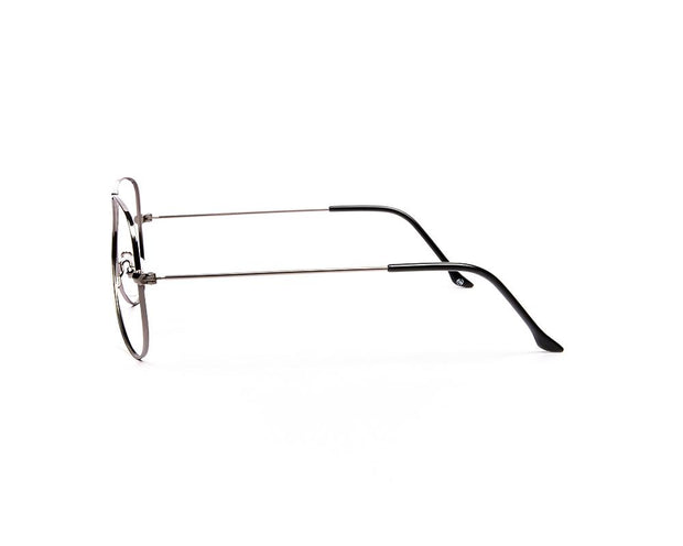 Specsmakers - Unisex DB Oval Full Frame - Grey Metallic Shine - AML3001 - (LENSES INCLUDED)*