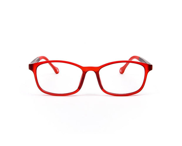 Peepstar - KIDS Oval Full Frame - Red Matt BLACK - AMLT14006 - (LENSES INCLUDED)*