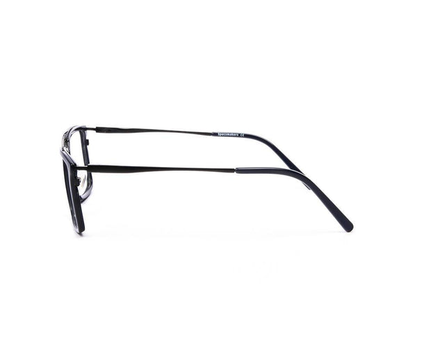 Rectangle Blue Shine WITH BLACK Shell Frame SS6464 - (LENSES INCLUDED)*