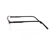 Specsmakers - Unisex DB Rectangle Half Frame - Grey Metallic Shine BLACK - ANF30348 - (LENSES INCLUDED)*