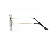 METAL SUNGLASS - FULL FRAME - GOLD SHINE - SOI3025 - AOVAL - 57