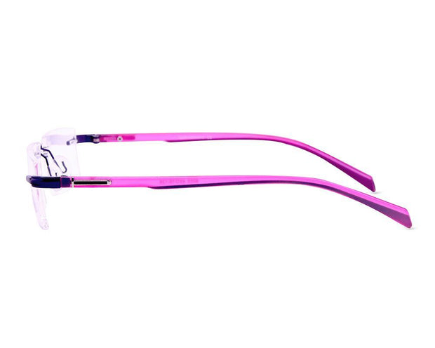 Rectangle Purple Shine Rimless AMH8003A - Specsmakers