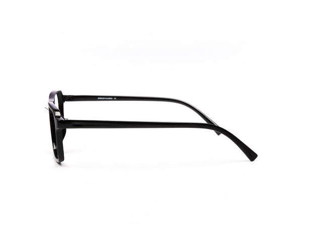 SHELL FRAME - FULL FRAME - BLACK SHINE - TUK2416 - SQUARE - 51 - Lenses Included