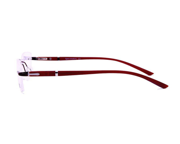 Rectangle Brown WITH Brown Rimless AMG1730 - Specsmakers