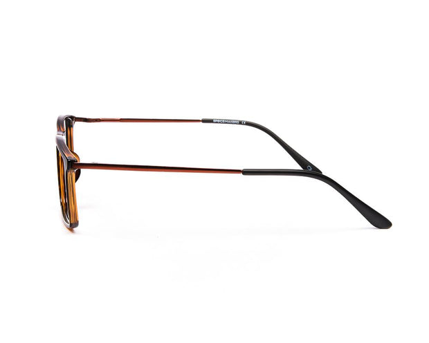 Specsmakers - Unisex Rectangle Full Frame - Brown Tortise Brown - AML8183 - (LENSES INCLUDED)*