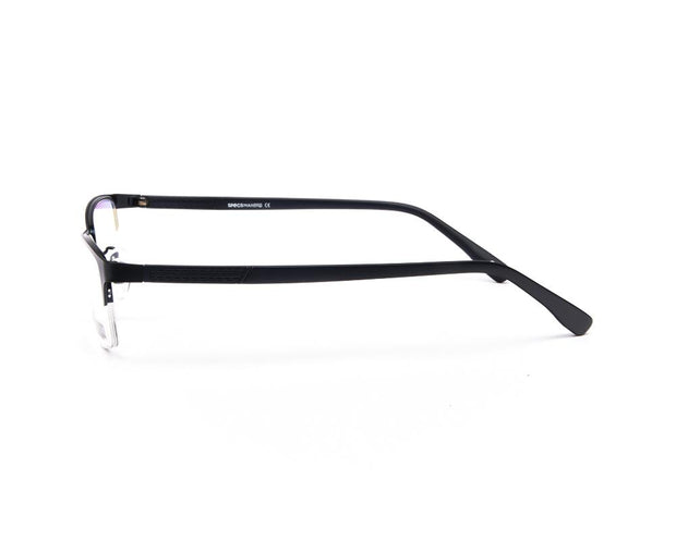 METAL  - HALF FRAME - BLUE MATT - TUK8817 - RECTANGLE - 52 - Lenses Incuded