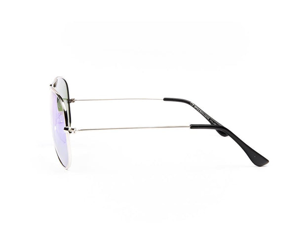 METAL SUNGLASS - FULL FRAME - SILVER SHINE - SOI3025 - AOVAL - 57