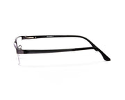Specsmakers - Unisex Rectangle Half frame - Grey Metallic Shine BLACK - PEC88323-(LENSES INCLUDED)*
