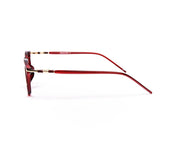 SHELL  - FULL FRAME - RED SHINE - RECTANGLE - AML11711 - (Lenses Included)*