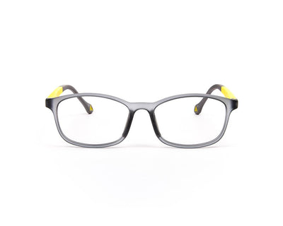 Peepstar - KIDS Oval Full Frame - Grey Matt YELLOW - AMLT14006 - (LENSES INCLUDED)*